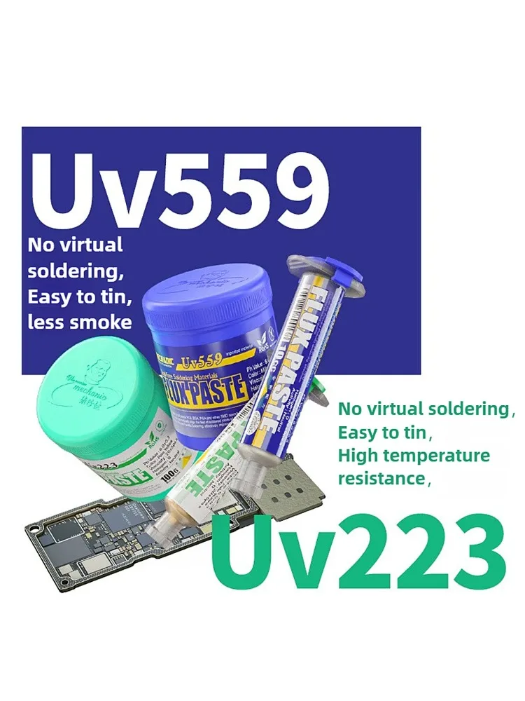 MECHANIC UV223/UV559 No Clean Lead Free Solder Flux Grease High Activity for BGA SMD PCB Phone Soldering Repair image 2