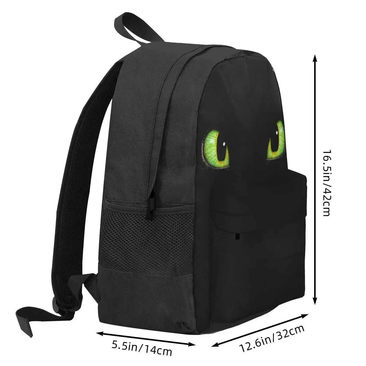 Toothless Eyes Backpacks Boys Girls Bookbag Children School Bags Cartoon Travel Rucksack Shoulder Bag Large Capacity