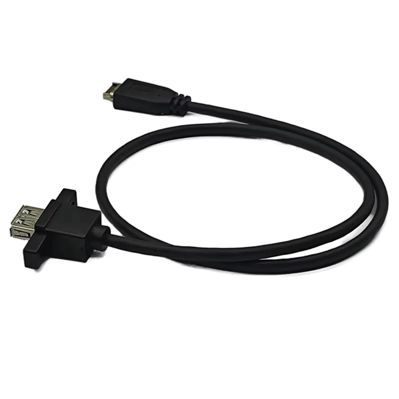 TYPE-E To USB 3.2 GEN2 10Gbps Female Front Panel Extension Cable USB3.2 TYPE-A Connector With Screw Hole For Desktop