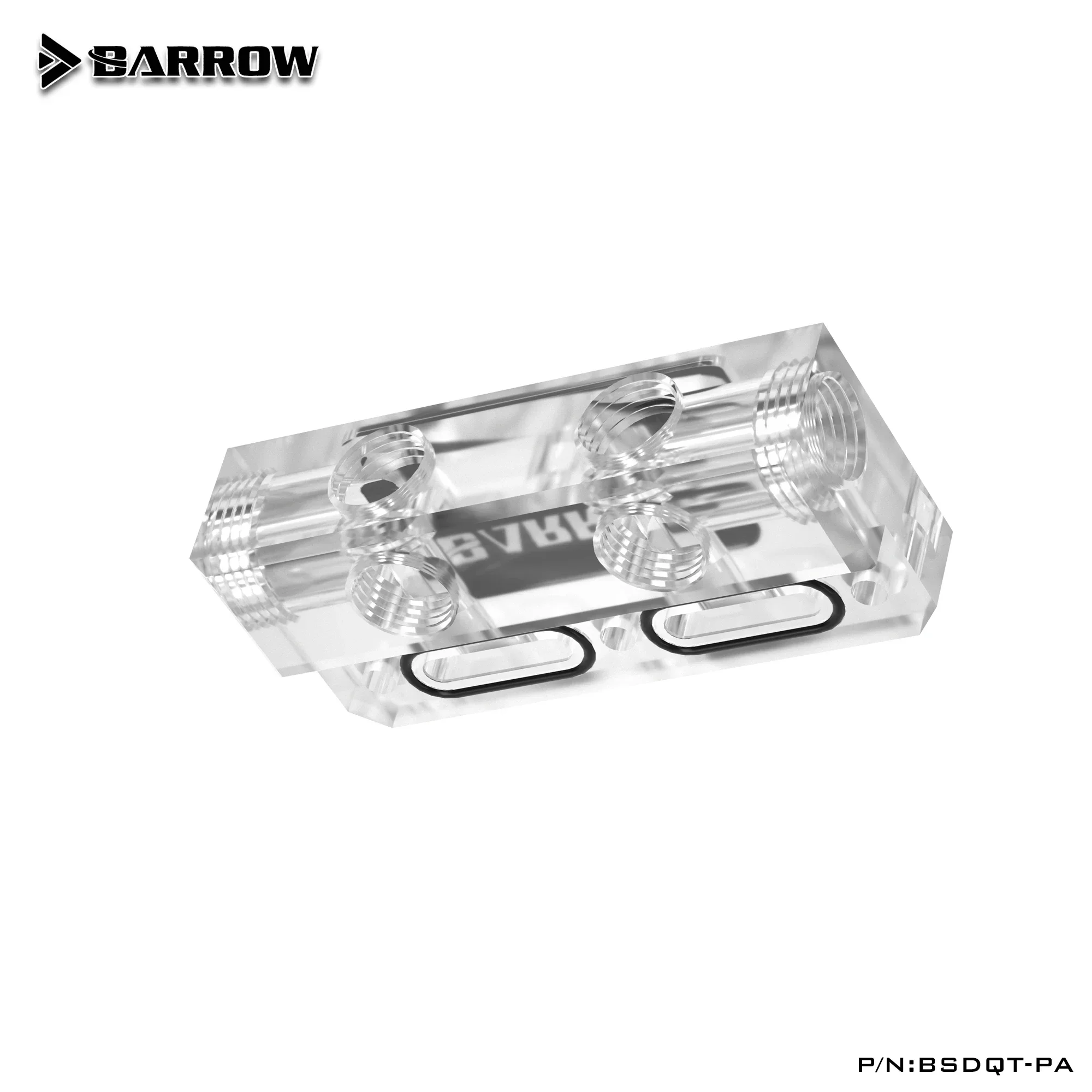 Barrow BSDQT-PA Multifunctional Acrylic Change Direction L-type GPU Block Bridge for Barrow's GPU Water Block Refit