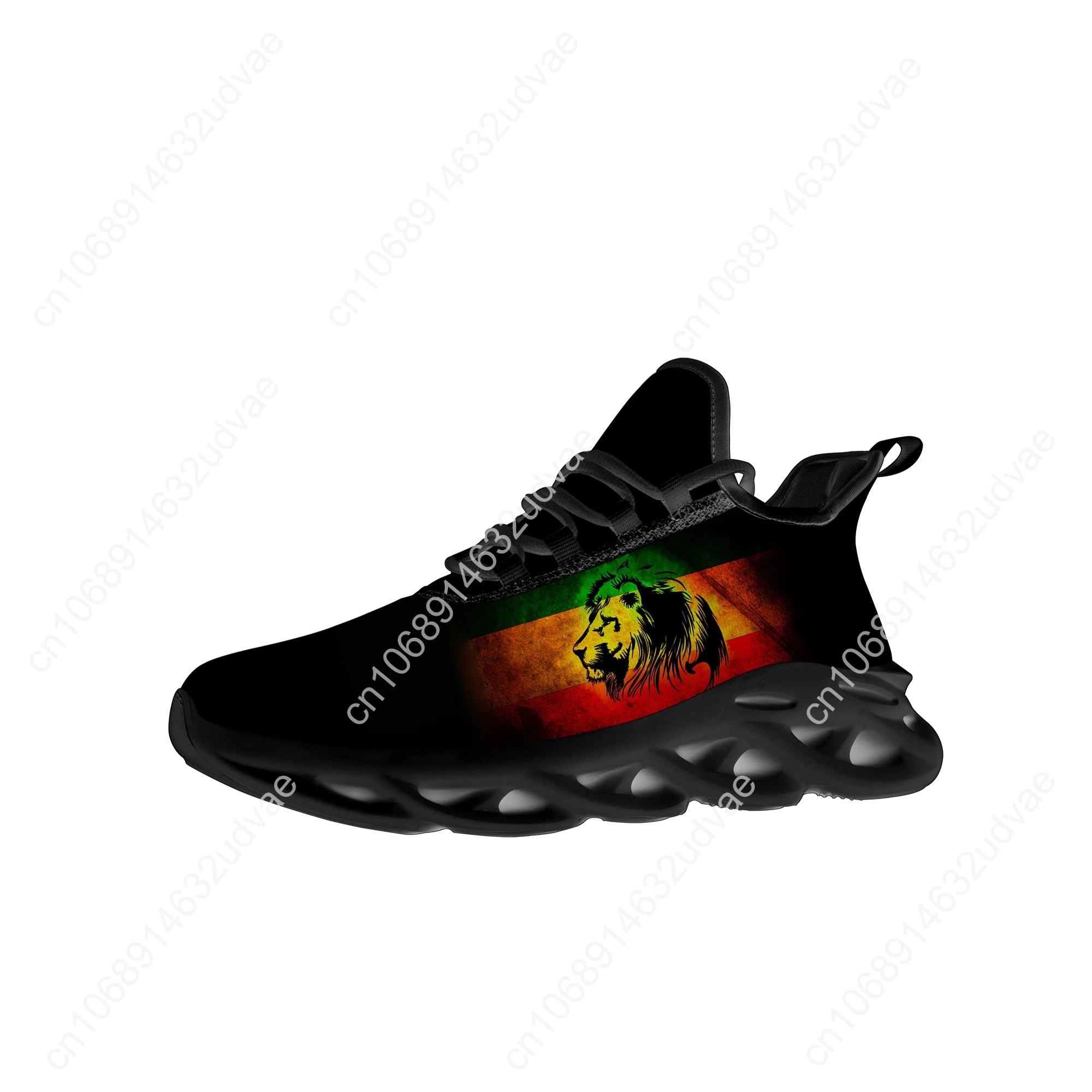 Reggae Rastafarian Rasta Rastafari Lion Of Judah Flats Sneakers Mens Womens Sports Running Shoes Sneaker Personalizado Feito Sapato