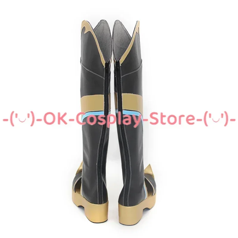 [Customized] Kaeya Cosplay Shoes Game Genshin Impact Anime Roleplay Prop Halloween Carnival Holiday Party PU Leather Boots