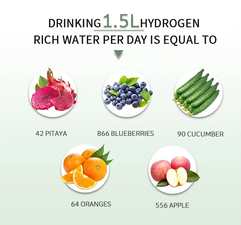 Factory Price High Hydrogen Water Pitcher Kettle Electric Hydrogen-rich Jug Water Ionizer for Home With Display Screen