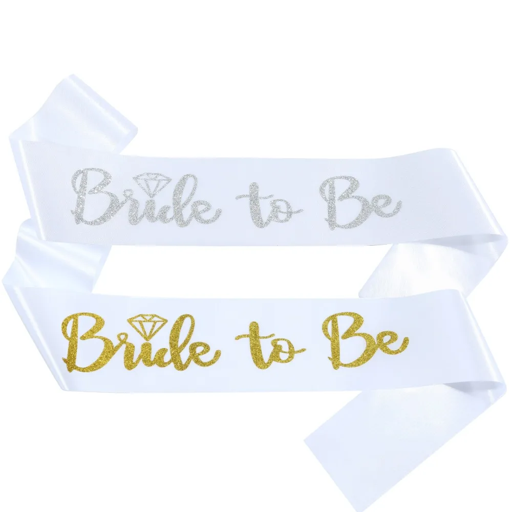 1 pieza de novia para ser faja de satén para novia, regalos de recuerdo para niñas, despedida de soltera, suministros de decoración para fiesta de boda