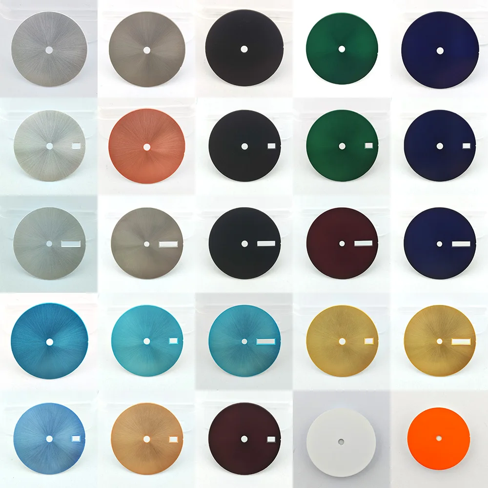 28.5mm Dial NH35 Dial NH36 Watch Dial High Quality Sunburst/Enamel/Frosted Sterile Dial Watch Accessories Fit NH35/NH36 Movement