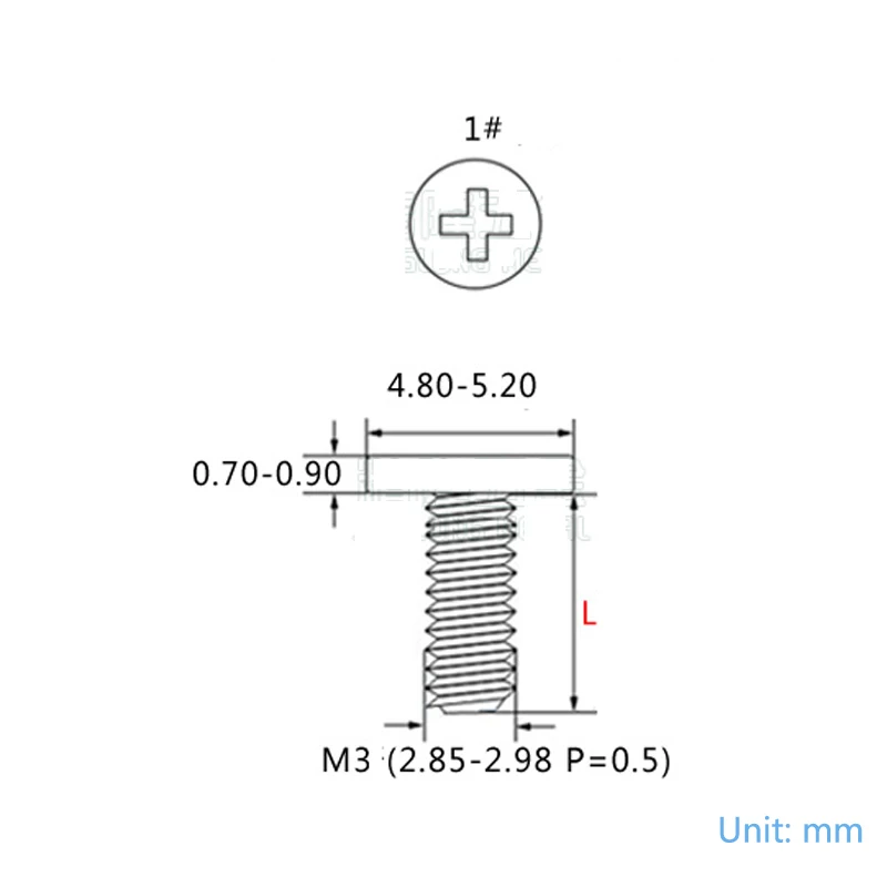 Мини маленький винт для ноутбука M3 * 3/4 мм оцинкованная/никелевая сталь крест Phillips ультратонкие болты с плоской головкой Болт для ноутбука