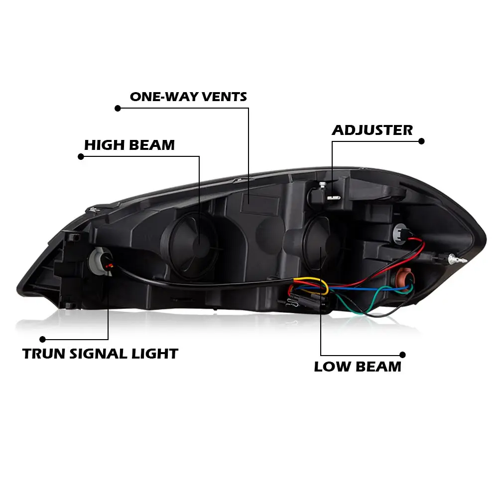 مصابيح أمامية Led Drl متوافقة مع تشيفي مونتي كارلو 2006-2007/شيفي إمبالا 2006-2013/شيفي إمبالا المحدودة 2014-2016 #4