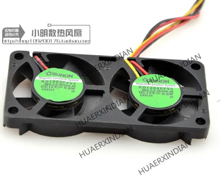 새로운 4010 4CM DC12V 1.3w KD1204PFV2 냉각 팬 어셈블리 키트