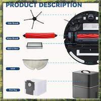 For Yeedi Floor 3 Station Robot Vacuum Cleaner Main Side Brush Mop Cloth Spare Parts Parts