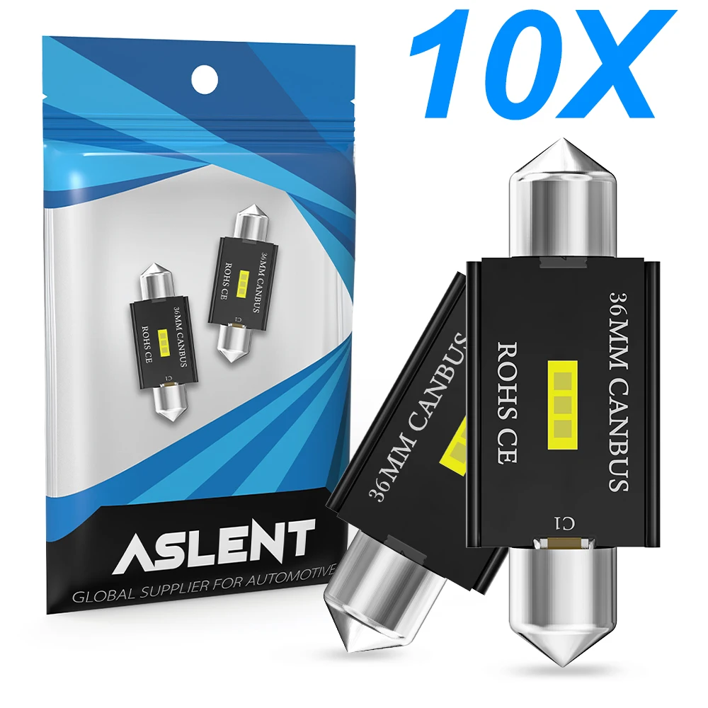 

10x Новый Festoon CSP светодиодный Bulb 31mm 36mm 39mm 41mm C5W C10W супер яркий автомобильный купол светильник Canbus без ошибок Автомобильная внутренняя лампа для чтения