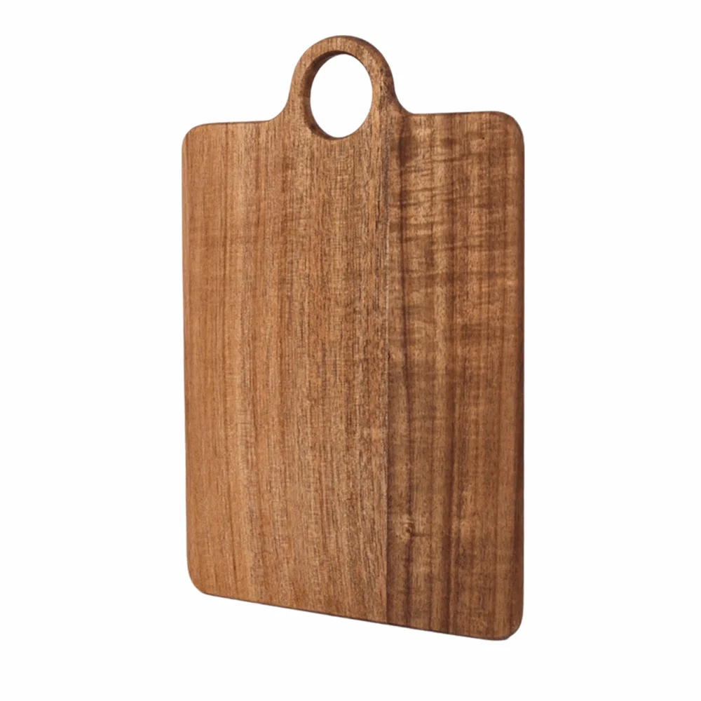 Multi-Styles Wood Chopping Board Multi-Purpose Reversible Charcuterie Serving Tray Hanging Hole Sap Groove Steak Board Kitchen