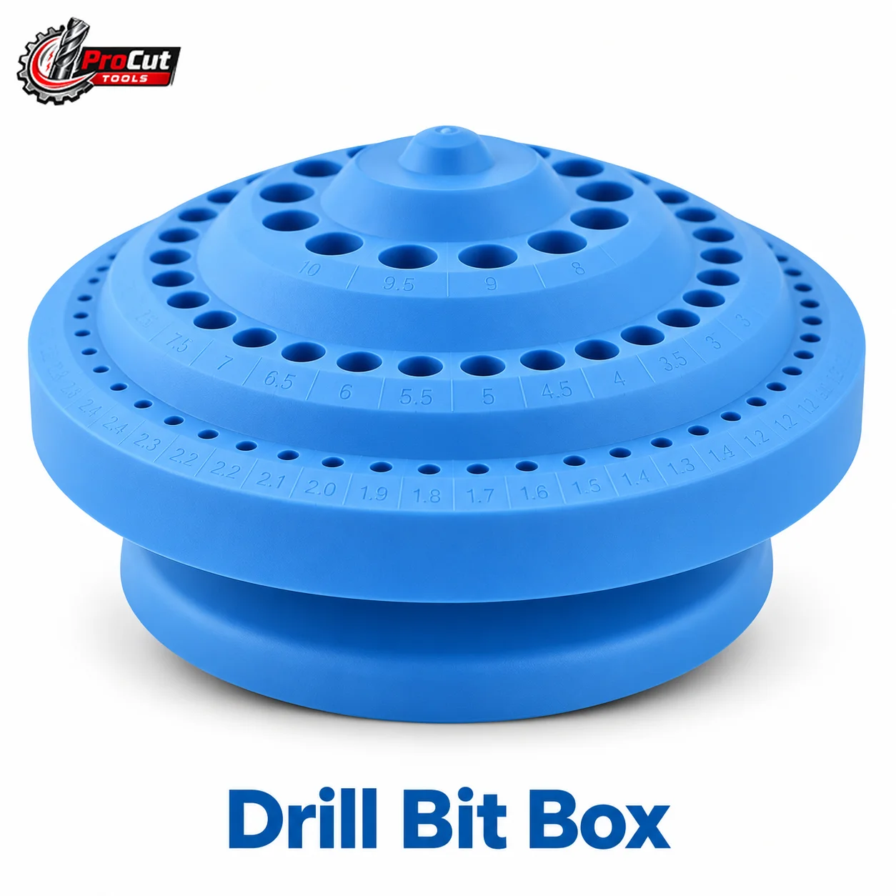 YLLYQ Multifunctional Rotary Drill Bit Storage Tray Thickened Plastic Tool Box for Grinding Bits Taps Parts Organizer