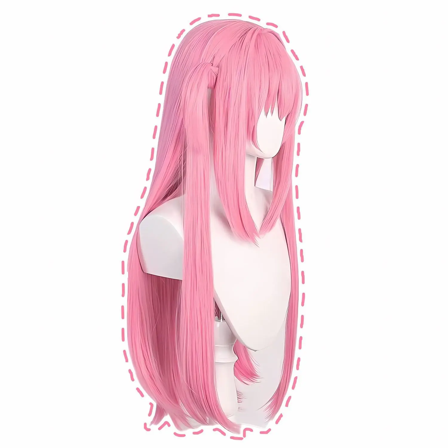 Bocchi The Rock! Peruka Hitori Gotou Bocchi-chan Cosplay Różowa Pełna Peruka z Czepeczkiem Kostium Anime Włosy Kostium dla Dziewcząt