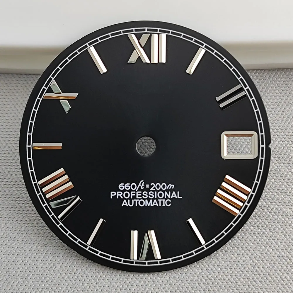 Quadrante da 28.5mm NH35 quadrante romano S quadrante adatto per movimento NH35 NH36 accessori per orologi strumenti di riparazione