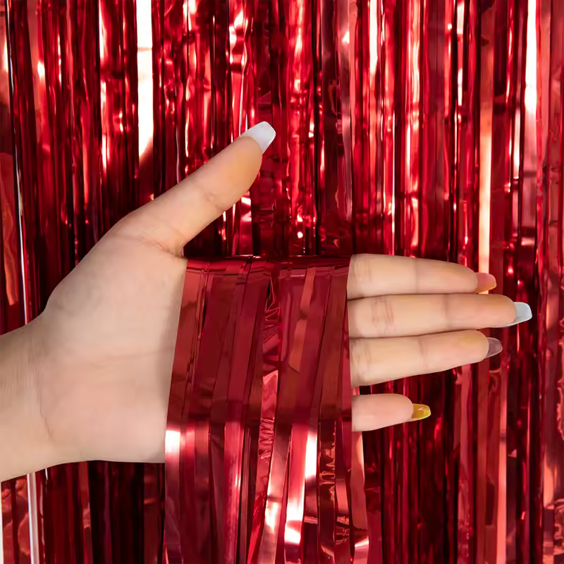 Cheap as a Party Metallic Tinsel Foil Fringe Curtains Backdrop for Birthday New Year Eve Party Photo Wedding Decor - Image 14