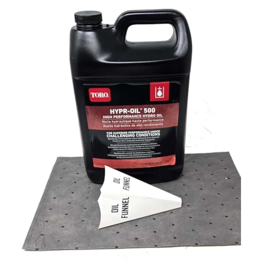 

1144714 HyprOil 500 Hydro Fluid and Funnel for HighPerformance Hydraulic Systems in Industrial Machinery and Heavy Equipment Ap