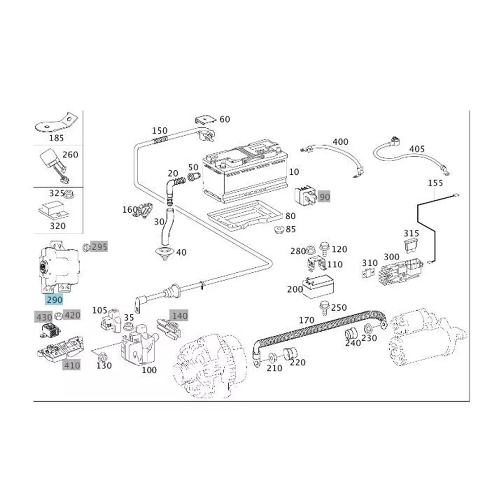 A00 05407712 Essential Component Pyrotechnic Battery Fuse Compatible with ML and Other Popular For Mercedes Models