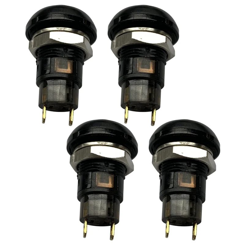 Y51A-4X مفتاح ضغط على الخروج مقاوم للماء 12 مم SPST 2A IP67، أسود