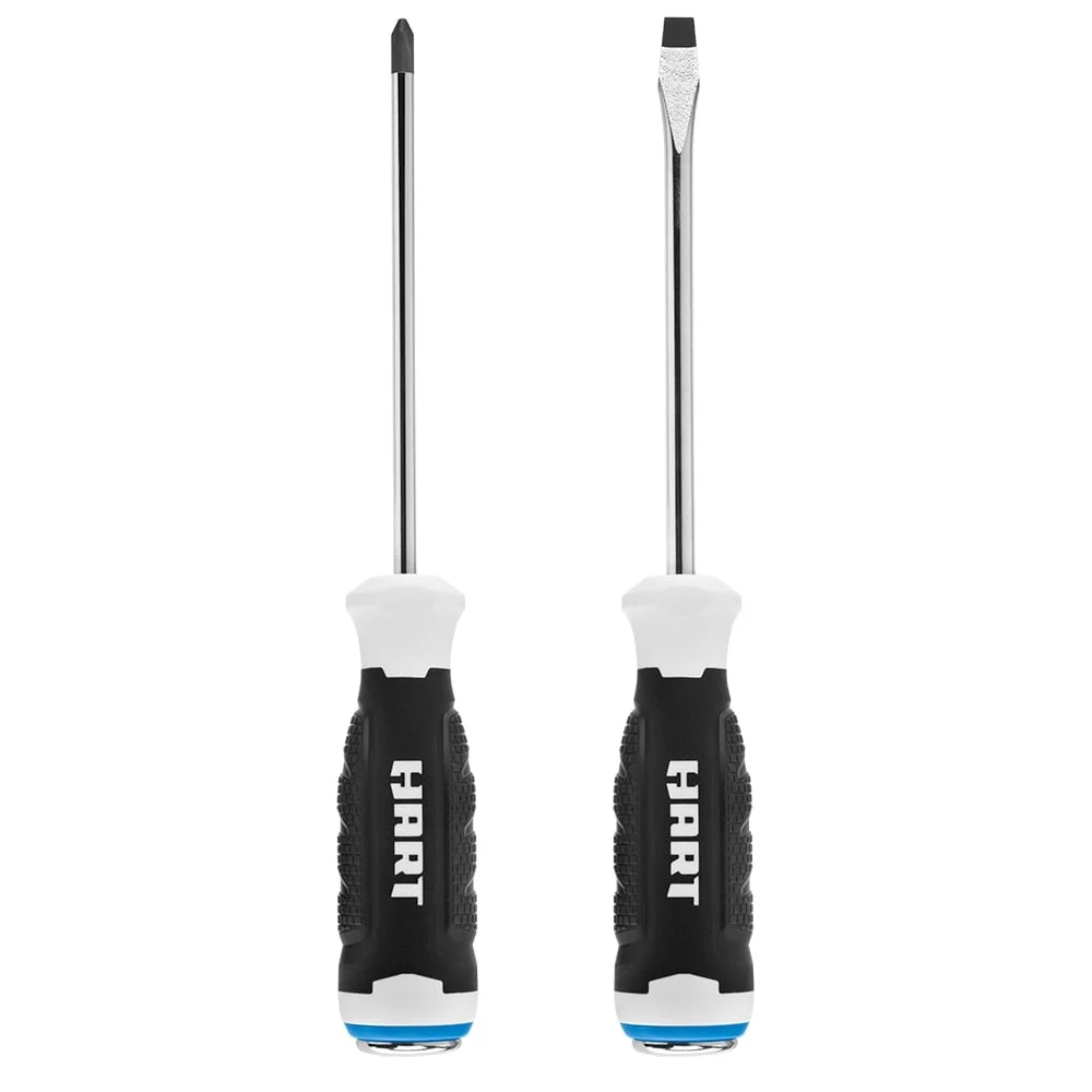 Set di cacciaviti da demolizione da 2 pezzi Punte magnetiche Impugnatura comoda e resistente Strumenti di identificazione rapida con nucleo interamente in metallo con intaglio Phillips