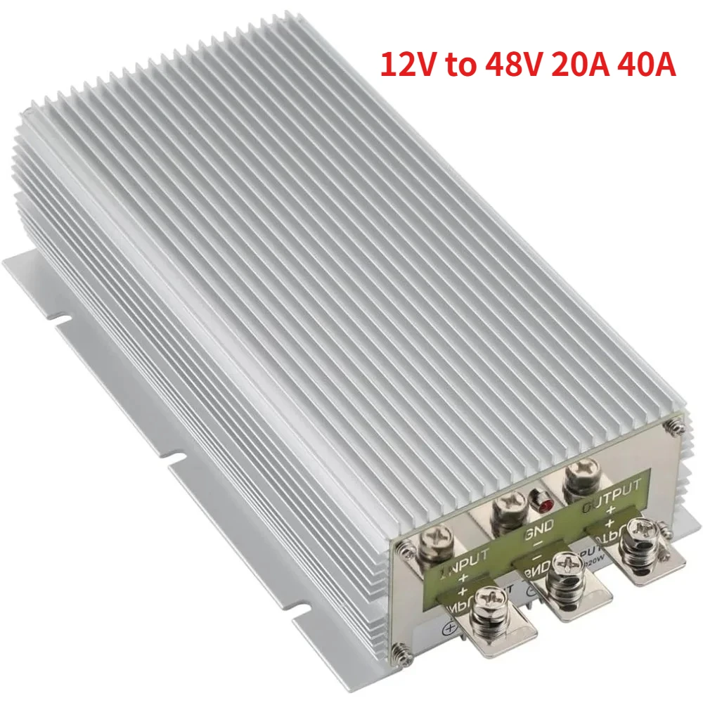 DC 12V to 48V 20A 40A Boost Converter 20A 960W Power Converter Step - Up Voltage Power Supply Transformer Module for Cars