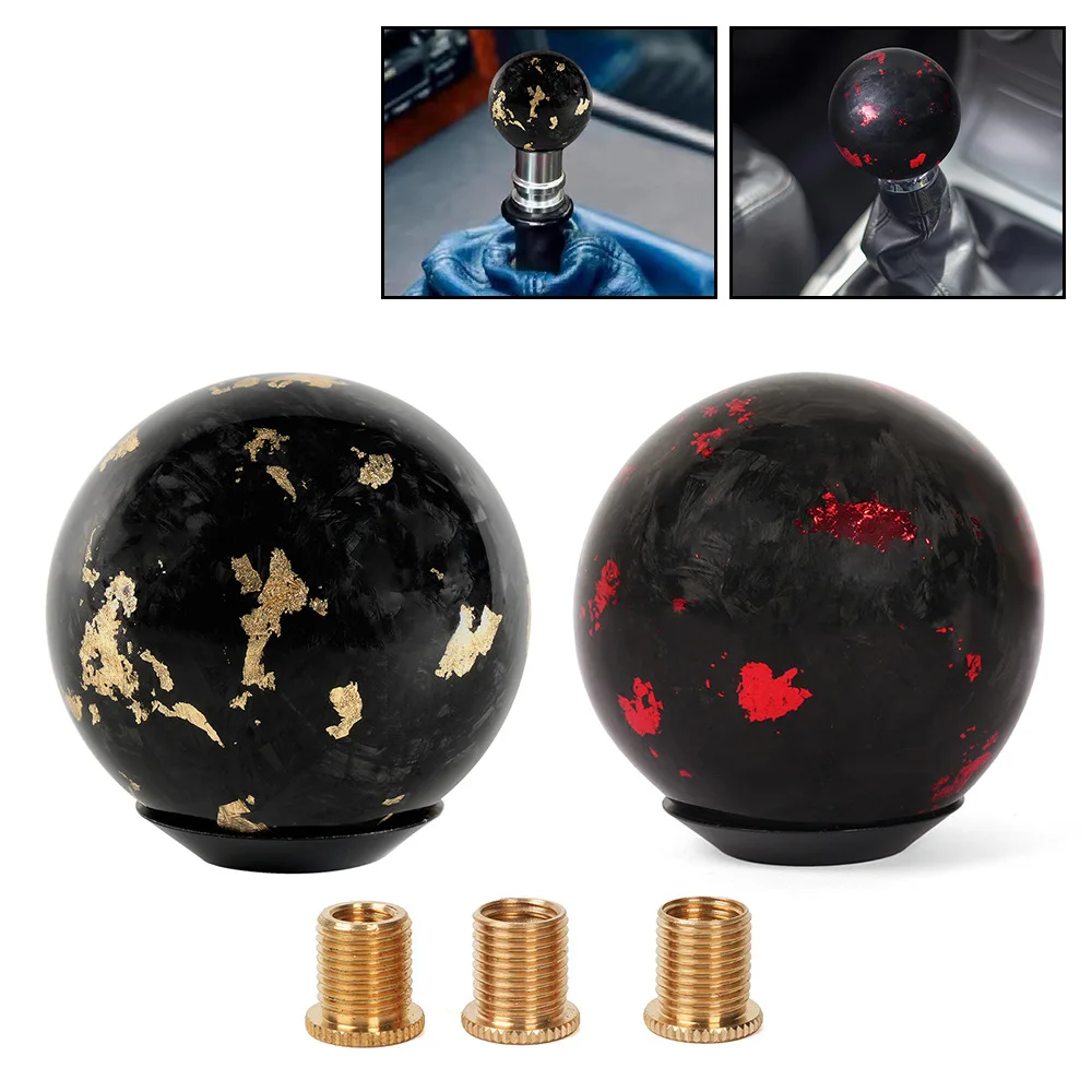 Irregularly Forged Carbon Fiber Gear Head, Manual Gear Shift Handle Wave Stick Head Car Modification Supplies