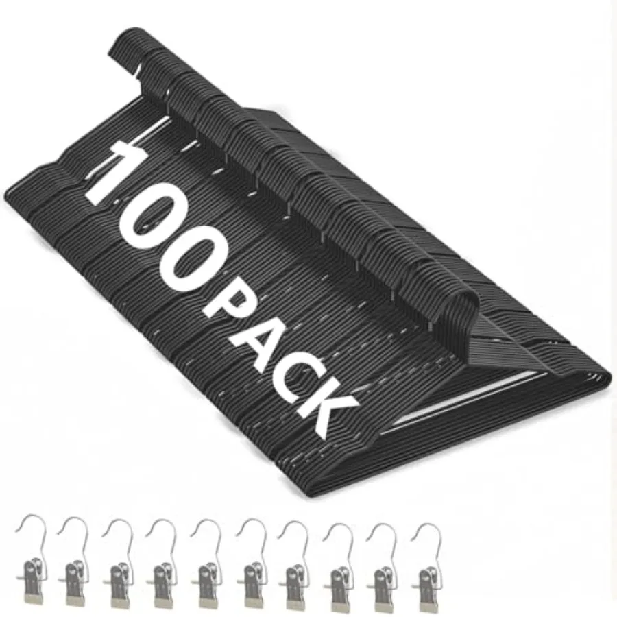 

Pack Metal Wire Hangers+10 Clothes Pins, 16.5" Wire Clothes Hangers for Standard Sized Shirt, Suits, Jackets, Skirts, Ultra Thi
