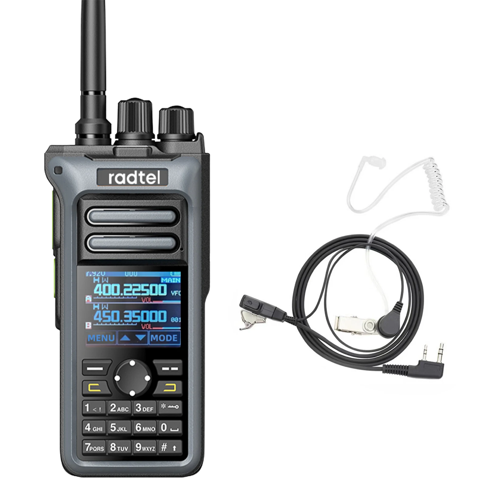 AAA + RT-752 10w banda de ar walkie talkie banda completa amador presunto 250ch ht USB-C bateria noaa fm am gravação vibração