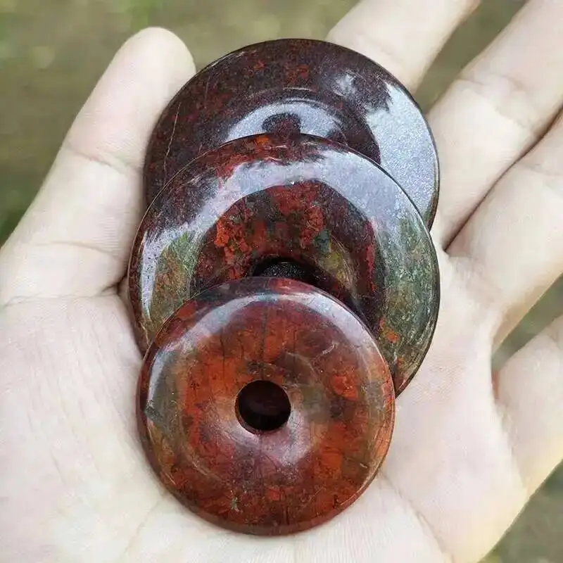 الطبيعية جاسبر دونت خواتم حجر الخرز ل عقد دي اي واي سوار قلادة صنع المجوهرات الخرز 1 قطعة 30 مللي متر 40 مللي متر 50 مللي متر