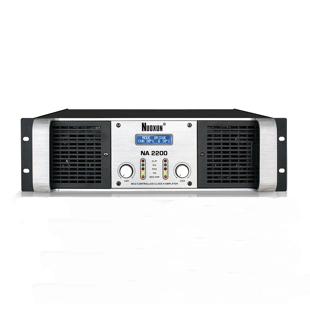 2 Channel 3U Class H Power amp Professional Sound System Power Amplifier
