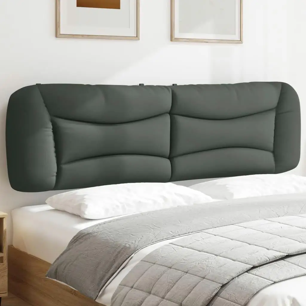 Dark Gray 76 Fabric Headboard Cushion - Stylish Comfort for Your Bedroom Decor