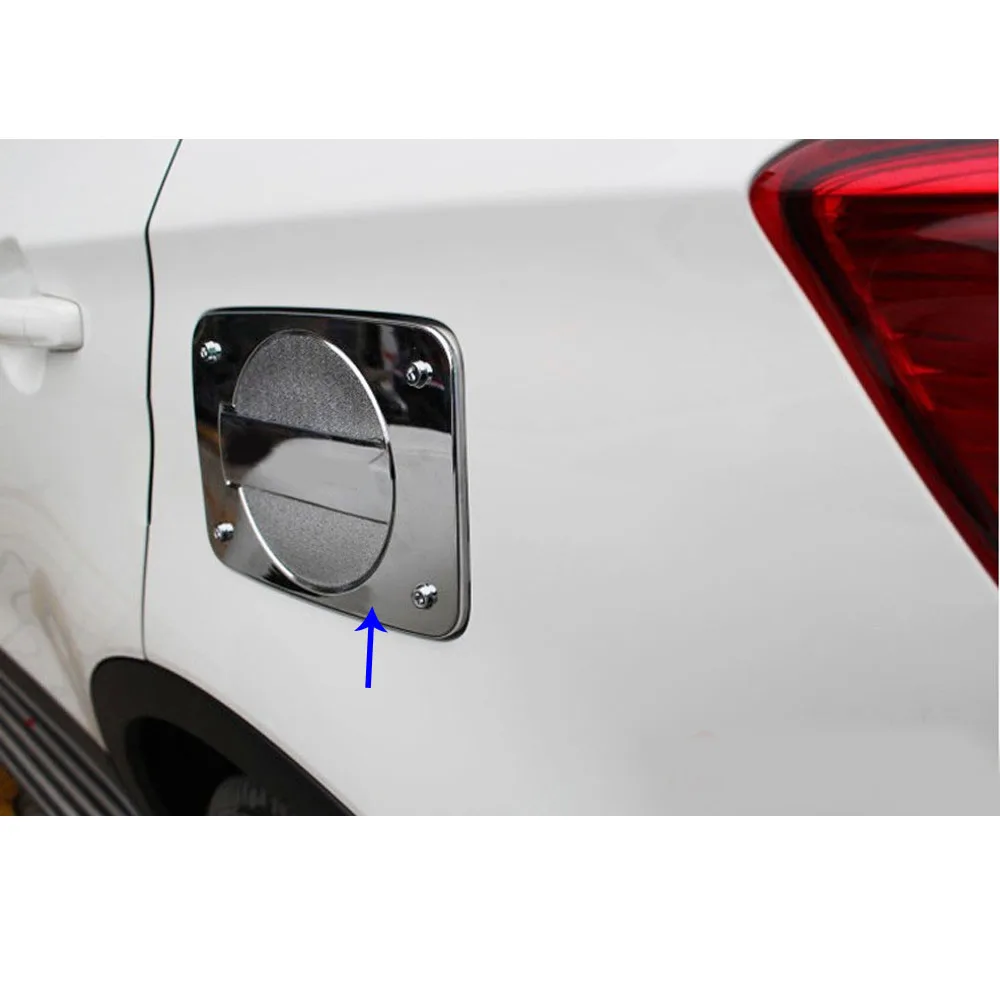 

For Suzuki S-Cross Scross SX4 2014 2015 2016 2017 Top Quality Car Body Styling Gas/Fuel/Oil Tank Cover Cap Stick Lamp Frame Trim