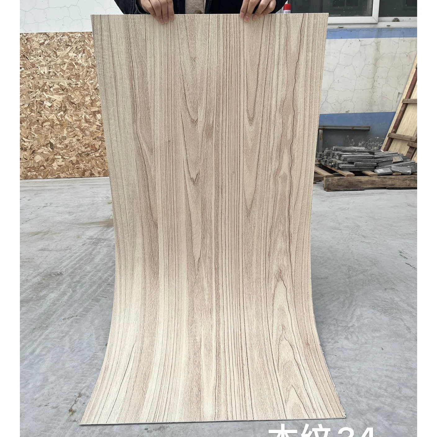 لوحة حجرية ناعمة تقليد الخشب MCM مادة ديكور مرنة داخلية من الدرجة الأولى