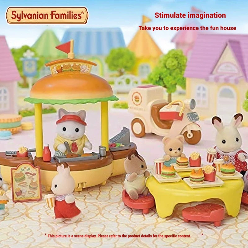 แท้ Sylvanian Families อะนิเมะจําลอง Playhouse ของเล่นตกแต่งห้องของเล่นคริสต์มาสของขวัญ