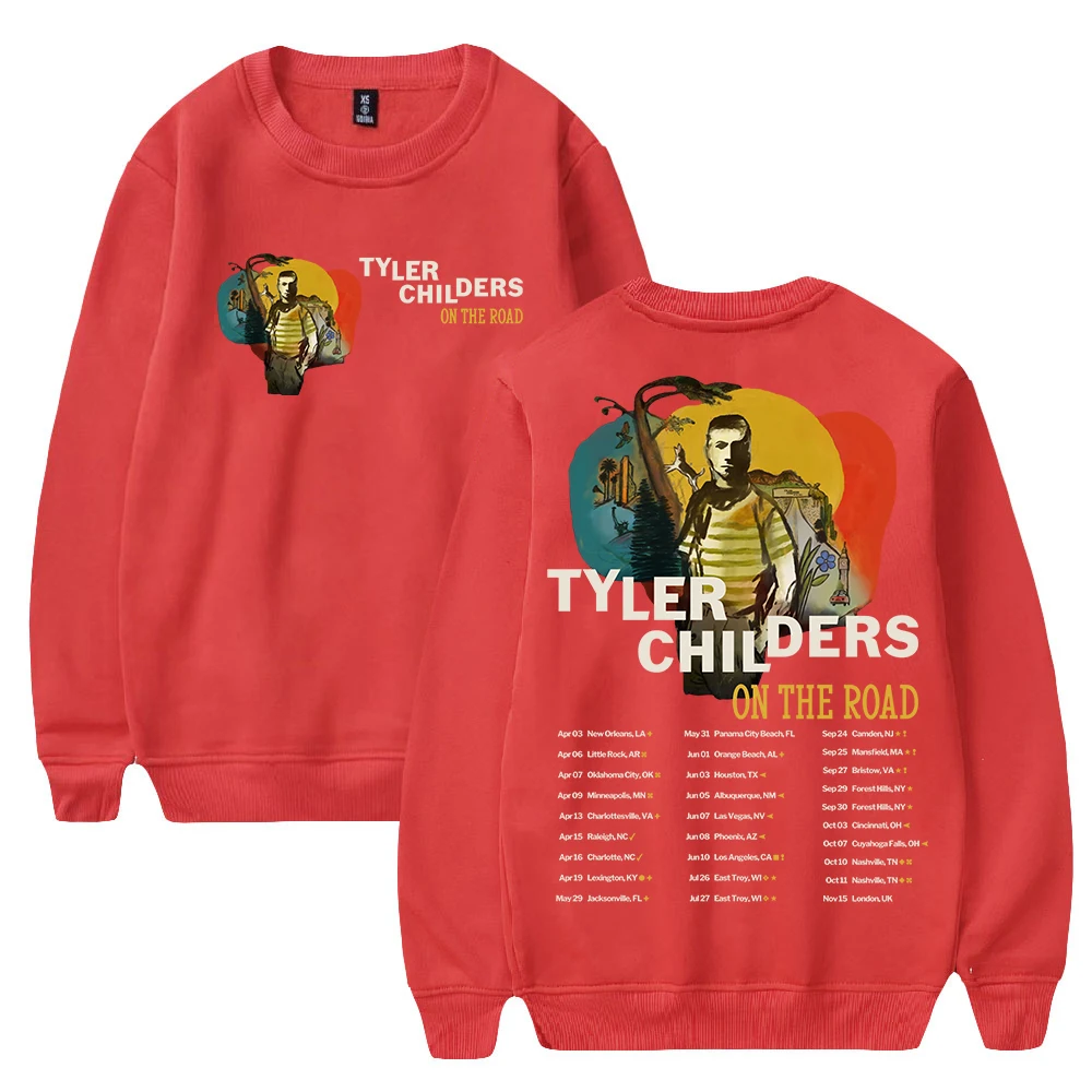 Tyler Childers On The Road Tour 2025 Merch Crewneck Long Sleeve Streetwear Women Men Sweatshirt Trendy Outfits