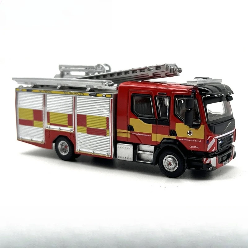 

Fl emergency pump ladder fire truck, car model, collection ornament alloy trolley 1 to 76