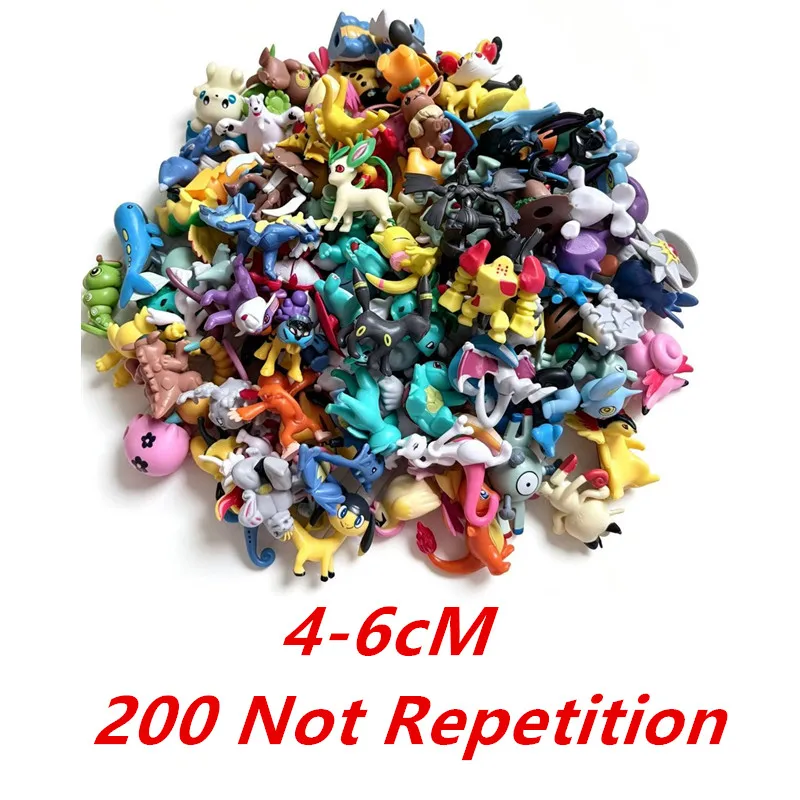 24-72 Stück Pokemon Anime-Figuren Pikachu Actionfiguren 4-6cm Cartoon Mini Haustier Dekorative Sammlermodelle Puppen Spielzeug Geschenk – Detail 4