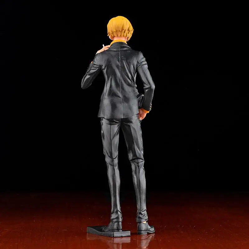 Figura de Anime de una pieza de 27cm, Vinsmoke Sanji, inserto para fumar, Grandista, figuras de acción de PVC, modelo de muñecas, juguetes, regalo de cumpleaños para niños