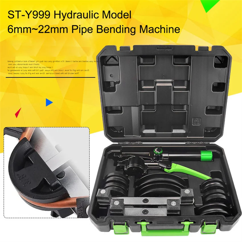 Hydraulic 180°C With Reverse Pipe Bending Mechanical Ratchet Bow Set Pipe Bending Machine Car Air Conditioning Pipe Bending Tool