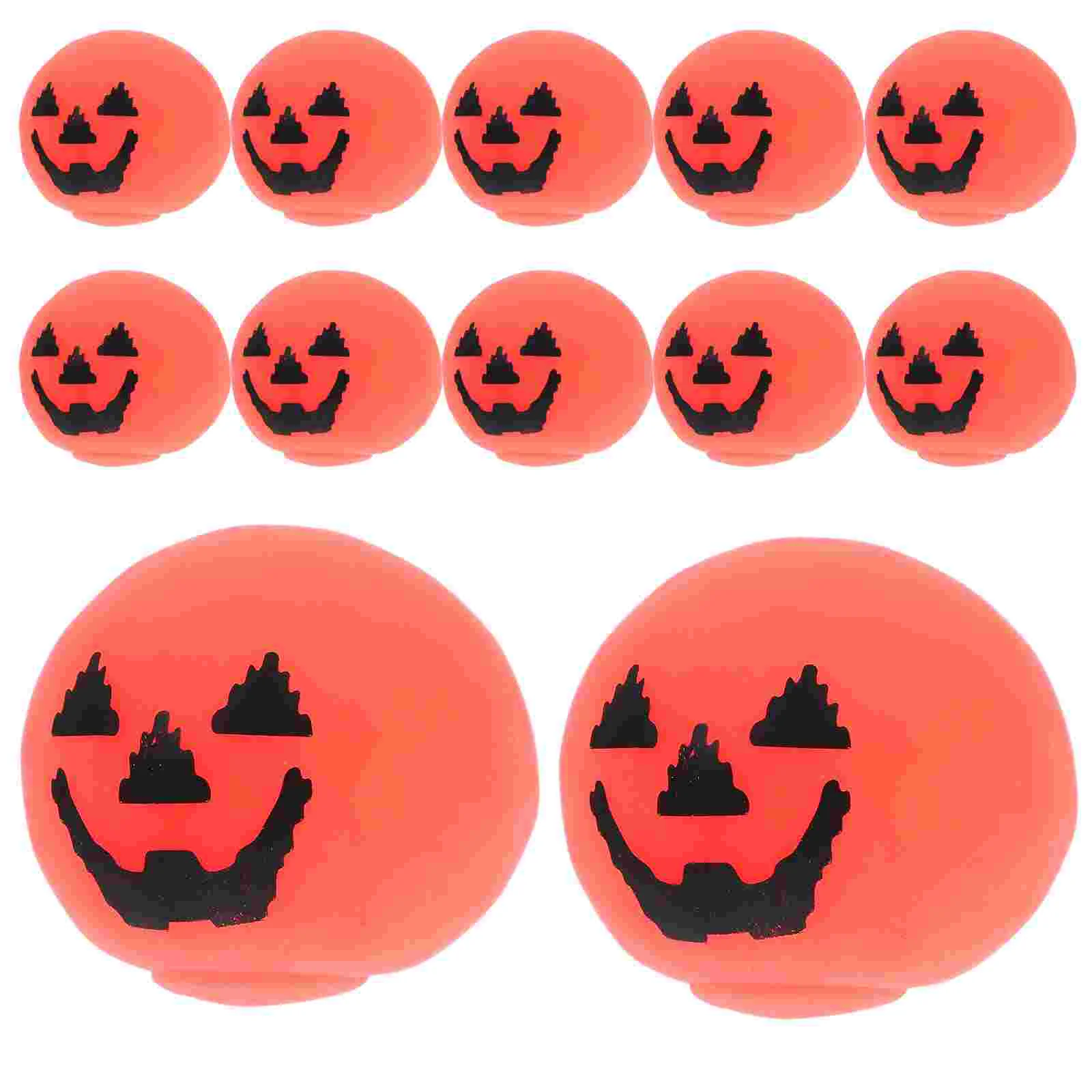 Jouet de Citrouille d'Halloween au Design Amusant, Fausse Goutte d'Eau à Presser, Accessoire de ix, Décoration de Jeux Orange, 12 Pièces