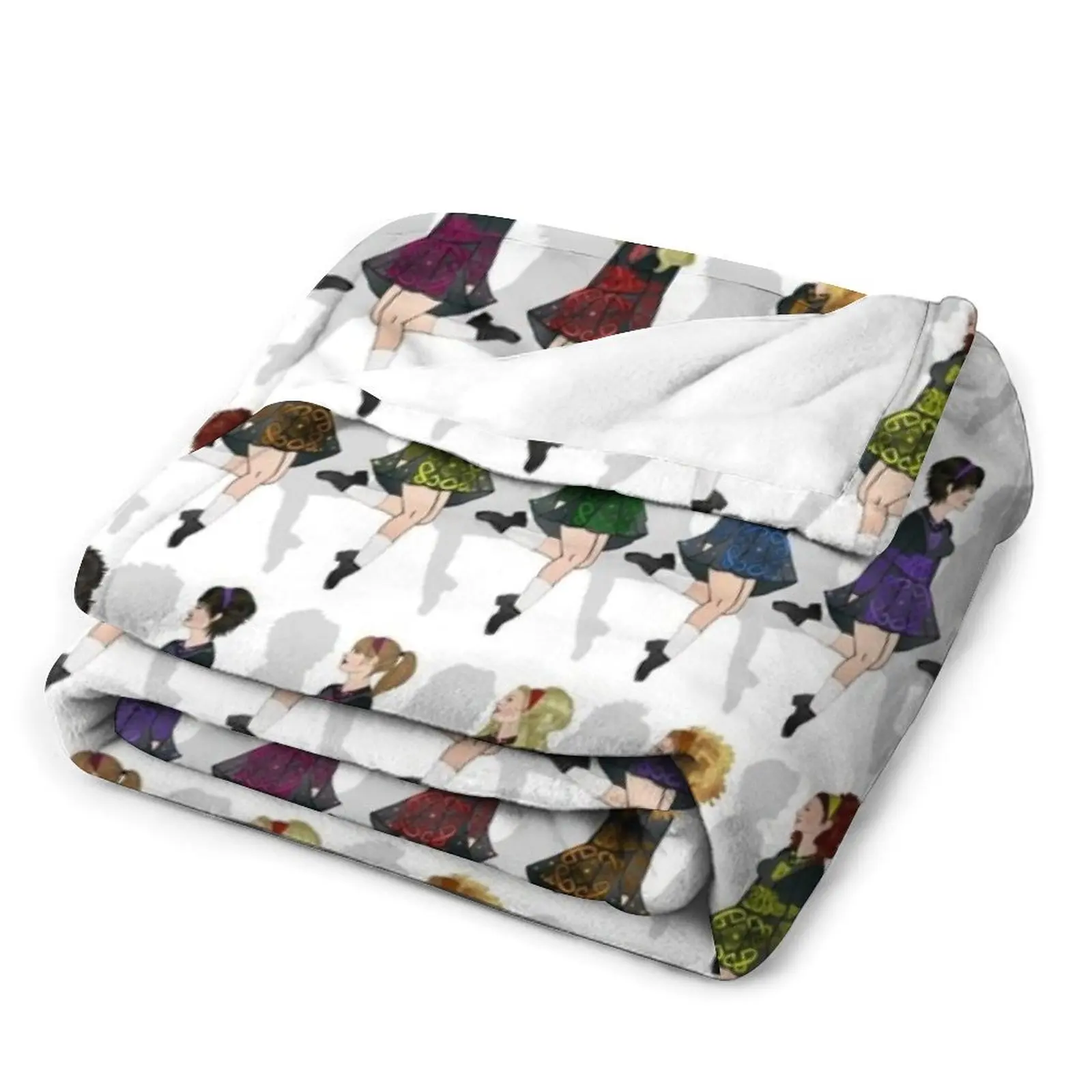 Irish Dance Rainbow Throw Blanket Designers Vintage cosplay anime Moving Large Weighted Blankets - view 3