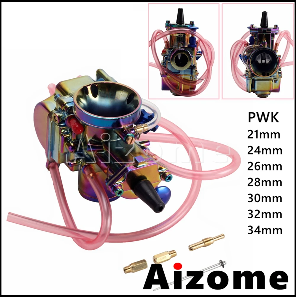 Universal Motorcycle PWK 21 24 26 28 30 32 34mm Carburetor For Power Jet Racing ATV Scooter Dirt Bike Carb Carburador 90cc-250cc