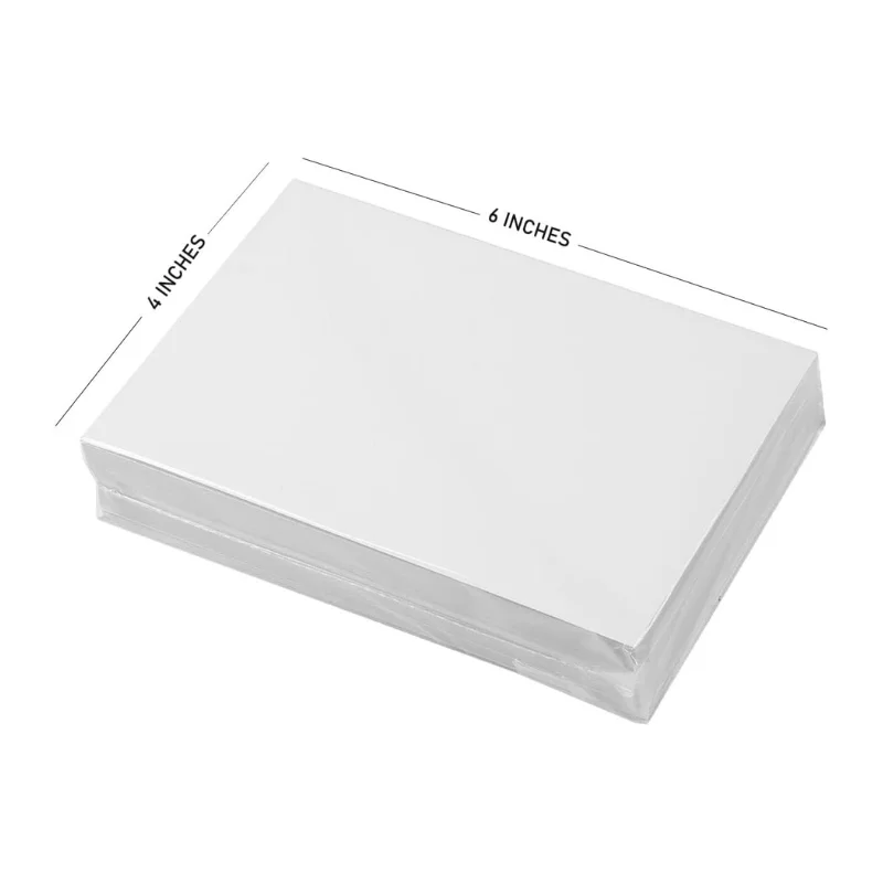 SINMARK Photo Paper A6 Glossy Self-adhesive Photo Paper 100 sheets High Gloss Quick Dry for Inkjet and Laser Jet Printer