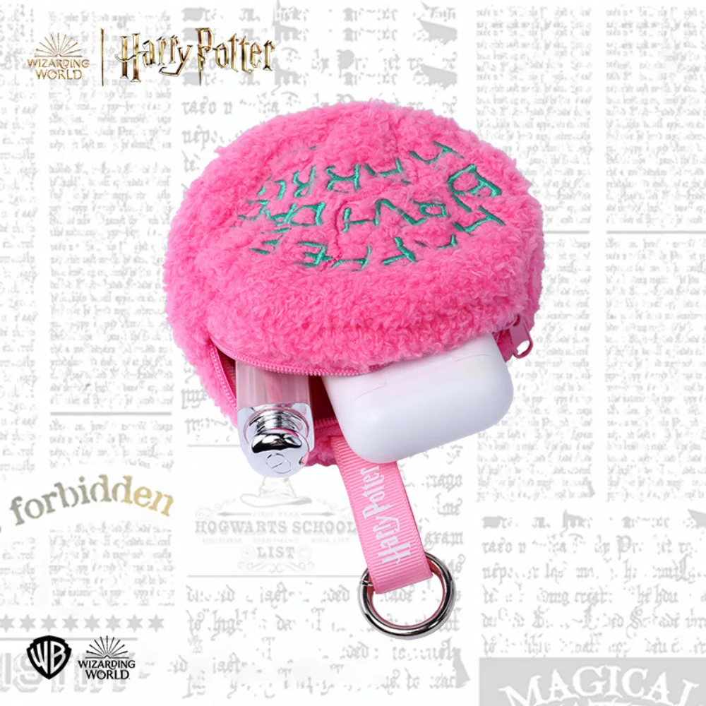 

Оригинальный розовый плюшевый кошелек для монет Гарри Поттера, шнур для наушников, сумка для хранения, украшение для рюкзака, портативный мешочек для монет, сумка для торта, подарок для девочки