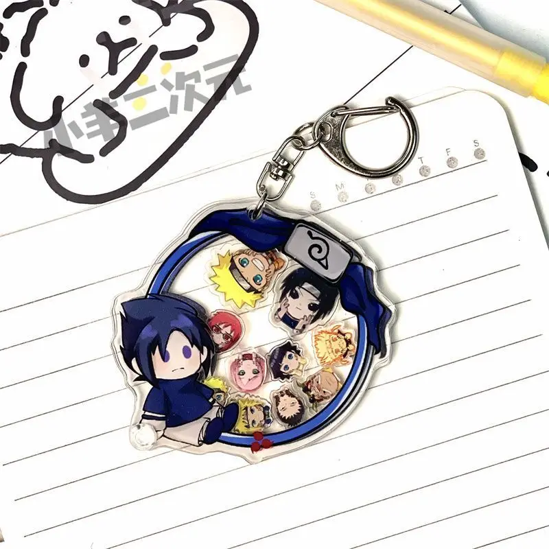 NARUTO Uzumaki Naruto Hatake Kakashi Gaara Persönlicher Kreativer Acryl-Shaker Schlüsselanhänger Niedlicher Taschenanhänger Urlaubsgeschenk Großhandel – Detail 4