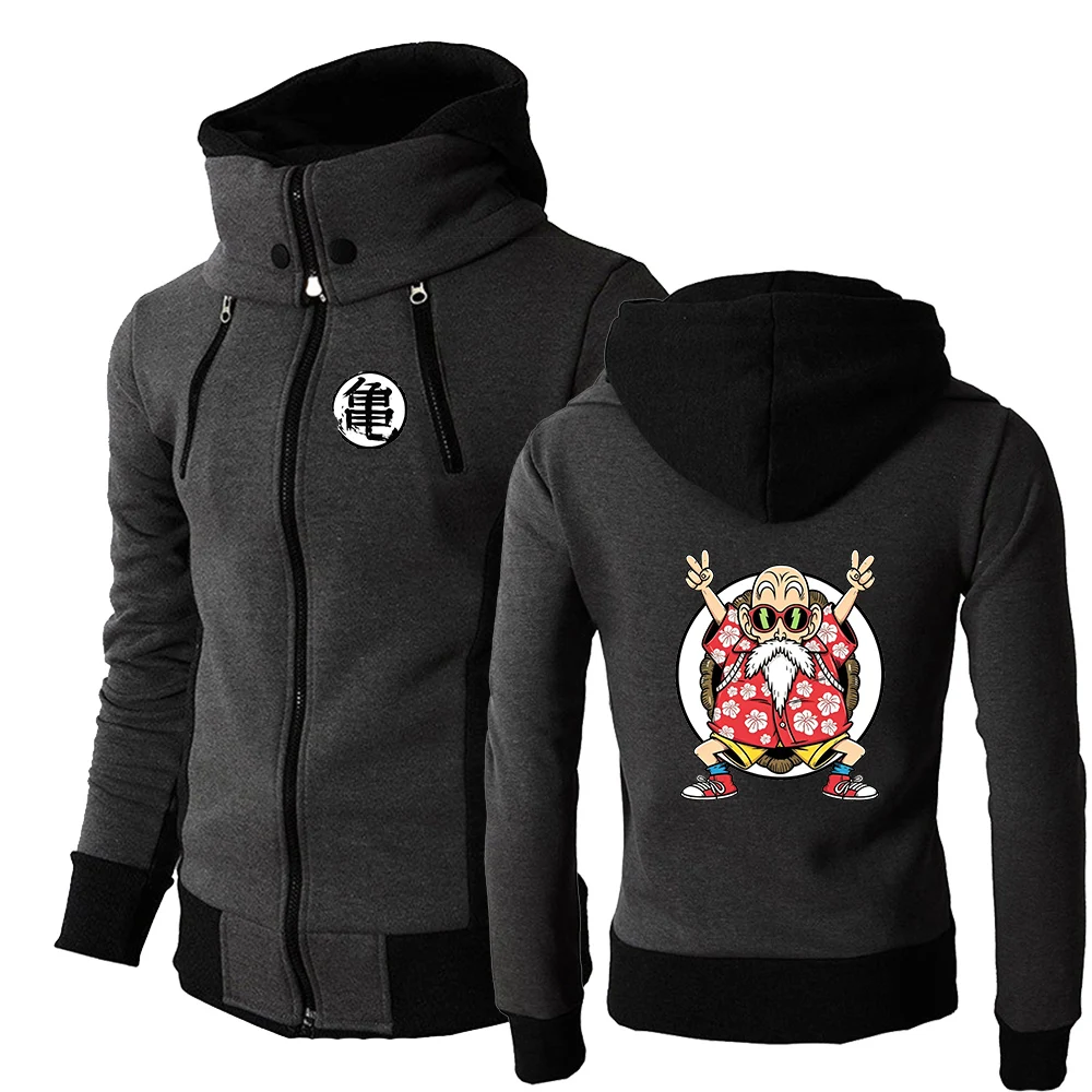 Dragon Ball Anime New high-quality Casual Sports Men's Hooded Sweatshirt Zipper Hooded Coat top-level Sports Hoodies Jacket