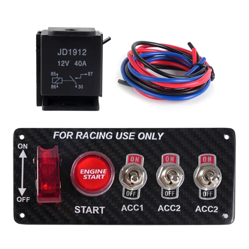 090E Ignition Control Panel Push with LED for Competitive Enthusiasts