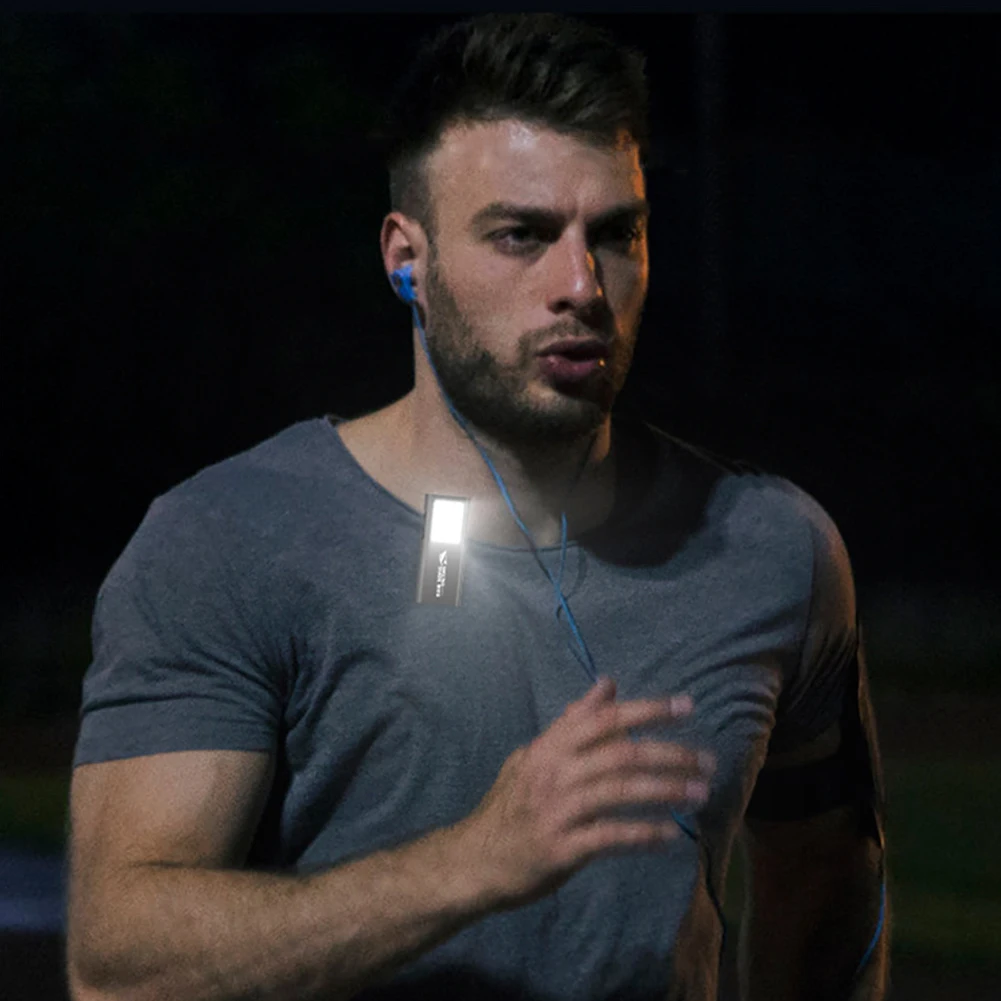 Latarka LED EDC Ładowana przez USB Awaryjna Latarka Kempingowa 4 Tryby Super Jasna Latarka do Biegania na Zewnątrz i Wędrówek