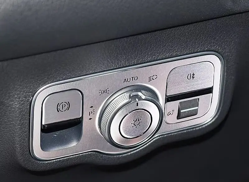 

Кнопка управления переключателем фар автомобиля, наклейка на панель, накладка для Mercedes Benz GLB GLA CLA A Class W177 C118 H247 X247 2020-2023