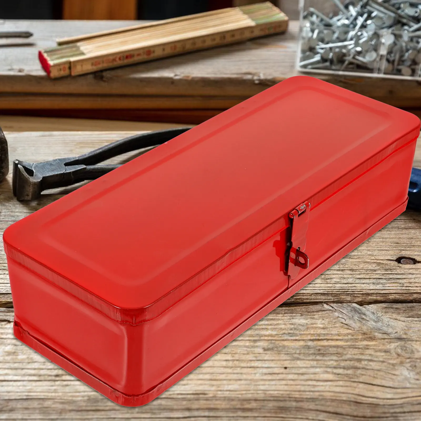 

Сверхбольшой металлический ящик для инструментов, сверхпрочный, для гаечных ключей, отверток, инструментов для обслуживания автомобилей, ящик для хранения инструментов