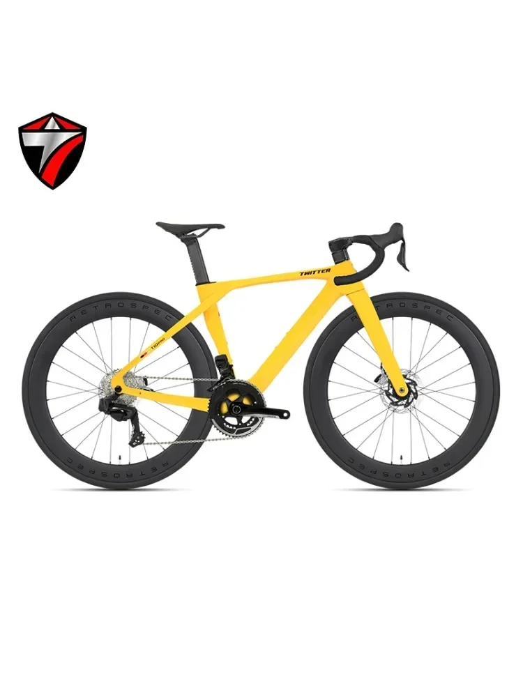 AliExpress TWITTER T10pro Electronic Variable Speed,bicycle EDS TX7100-24Speed T800 Carbon Fiber Road Bike,Hydraulic Disc Brake велосипед